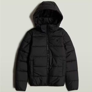 G-Star RAW BNWT Meefic Black Hooded Puffer Jacket